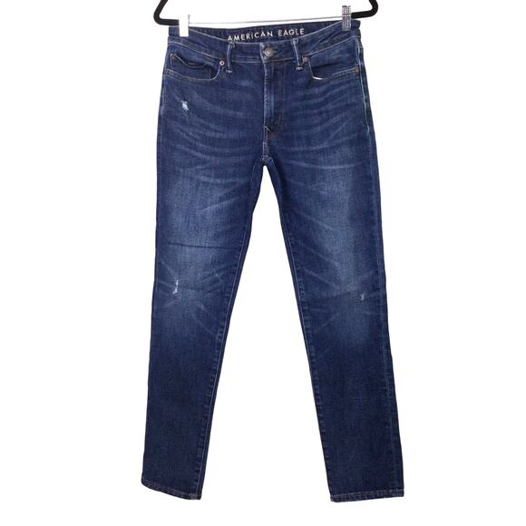 American Eagle Men's Next Level Airflex Medium Wash Slim Jeans Size 30X32 - Picture 1 of 9